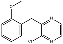 2-chloro-3-(2-methoxybenzyl)pyrazine 结构式
