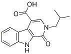 2-isobutyl-1-oxo-2,9-dihydro-1H-beta-carboline-4-carboxylic acid 结构式