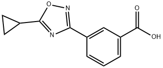 3-(5-环丙基-1,2,4-噁二唑-3-基)苯甲酸 结构式