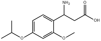 3-氨基-3-(4-异丙氧基-2-甲氧苯基)丙酸 结构式