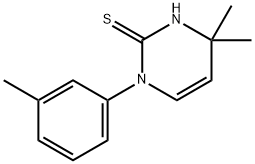 4,4-二甲基-1-(3-甲苯基)-1,4-二氢嘧啶-2-硫醇 结构式