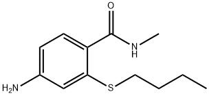 4-amino-2-(butylthio)-N-methylbenzamide 结构式