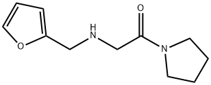 N-(2-呋喃甲基)-N-(2-氧代-2-吡咯烷-1-基乙基)胺 结构式
