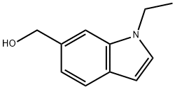 (1-乙基-1H-吲哚-6-基)甲醇 结构式