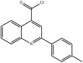 2-(4-甲基苯基)-4-喹啉甲酰氯 结构式