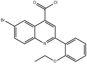 6-溴-2-(2-乙氧苯基)喹啉-4-甲酰氯 结构式