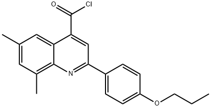 6,8-二甲基-2-(4-丙氧芬基)喹啉-4-甲酰氯 结构式