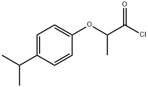2-(4-异丙基苯氧基)丙醇基氯化物 结构式