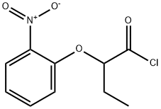 2-(2-硝基苯氧基)丁酰氯化物 结构式