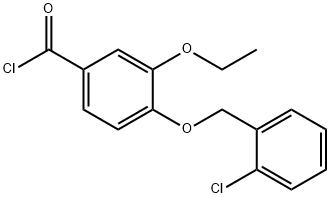 4-[(2-氯苄基)氧基]-3-乙氧基苯甲酰氯 结构式