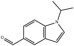 1-异丙基-1H-吲哚-5-甲醛 结构式
