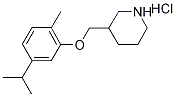 3-[(5-Isopropyl-2-methylphenoxy)methyl]piperidinehydrochloride 结构式