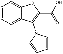 3-(1H-Pyrrol-1-yl)-1-benzothiophene-2-carboxylicacid 结构式