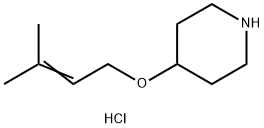 4-[(3-Methyl-2-butenyl)oxy]piperidinehydrochloride 结构式