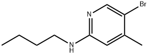 N-(5-Bromo-4-methyl-2-pyridinyl)-N-butylamine 结构式