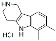 6,7-二甲基-2,3,4,5-四氢-1H-吡啶并[4,3-B]吲哚盐酸盐 结构式