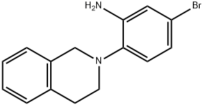 5-Bromo-2-[3,4-dihydro-2(1H)-isoquinolinyl]aniline 结构式