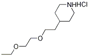 4-[2-(2-Ethoxyethoxy)ethyl]piperidinehydrochloride 结构式