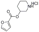 3-Piperidinyl 2-furoate hydrochloride 结构式