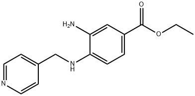 Ethyl 3-amino-4-[(4-pyridinylmethyl)amino]benzoate 结构式