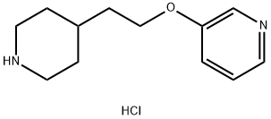 3-[2-(4-Piperidinyl)ethoxy]pyridine hydrochloride 结构式