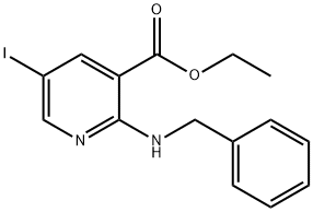 Ethyl 2-(benzylamino)-5-iodonicotinate 结构式