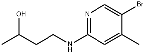 4-[(5-Bromo-4-methyl-2-pyridinyl)amino]-2-butanol 结构式
