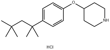 4-[4-(1,1,3,3-Tetramethylbutyl)phenoxy]piperidinehydrochloride 结构式