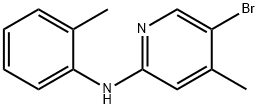 5-Bromo-4-methyl-N-(2-methylphenyl)-2-pyridinamine 结构式