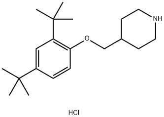 4-{[2,4-Di(tert-butyl)phenoxy]methyl}piperidinehydrochloride 结构式