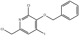 3-(Benzyloxy)-2-chloro-6-(chloromethyl)-4-iodopyridine 结构式