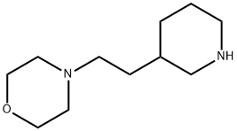 4-[2-(3-Piperidinyl)ethyl]morpholine 结构式