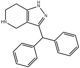 3-二苯甲基-4,5,6,7-四氢-1H-吡唑并[4,3-C]吡啶 结构式