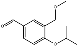 3-(甲氧基甲基)-4-丙-2-氧基-苯甲醛 结构式