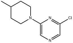 2-Chloro-6-(4-methyl-1-piperidinyl)pyrazine 结构式