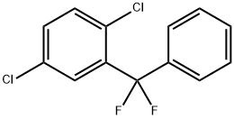 1,4-Dichloro-2-(difluorophenylmethyl)benzene 结构式