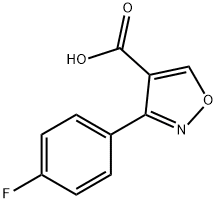 3-(4-Fluoro-phenyl)-isoxazole-4-carboxylic acid 结构式