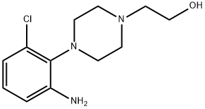 2-[4-(2-Amino-6-chlorophenyl)-1-piperazinyl]-1-ethanol 结构式