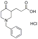 3-(1-苄基-4-氧代哌啶-3-基)丙酸盐酸盐 结构式