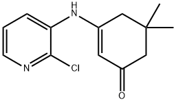 3-[(2-氯吡啶-3-基)氨基]-5,5-二甲基环己-2-烯-1-酮 结构式