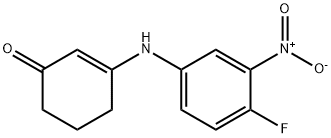 3-[(4-氟-3-硝基苯基)氨基]-1-环己-2-烯酮 结构式