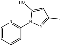 1H-pyrazol-5-ol, 3-methyl-1-(2-pyridinyl)- 结构式