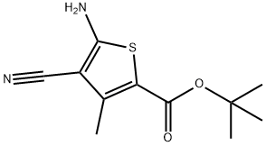 2-thiophenecarboxylic acid, 5-amino-4-cyano-3-methyl-, 1,1 结构式