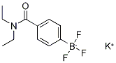 [4-(二乙胺基-1-羰基)苯基]三氟硼酸钾 结构式