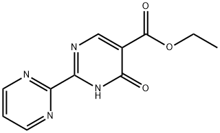 Ethyl 6-oxo-2-(pyrimidin-2-yl)-1,6-dihydropyrimidine-5-carboxylate 结构式