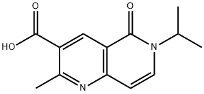 6-异丙基-2-甲基-5-氧代-5,6-二氢-(口+奈)啶-3-羧酸 结构式