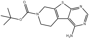 tert-Butyl 3-amino-8-thia-4,6,11- triazatricyclo[7 .4.0.0 {2,7}]trideca-1(9),2(7),3,5- tetraene-11-c 结构式