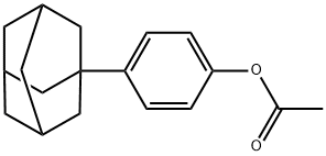4-(1-金刚烷基)乙酸苯酯 结构式