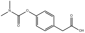 4-(Dimethylcarbamoyloxy)phenylacetic acid 结构式