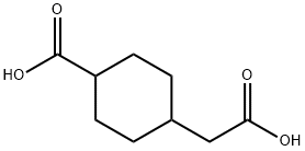 4-(Carboxymethyl)cyclohexanecarboxylic acid 结构式